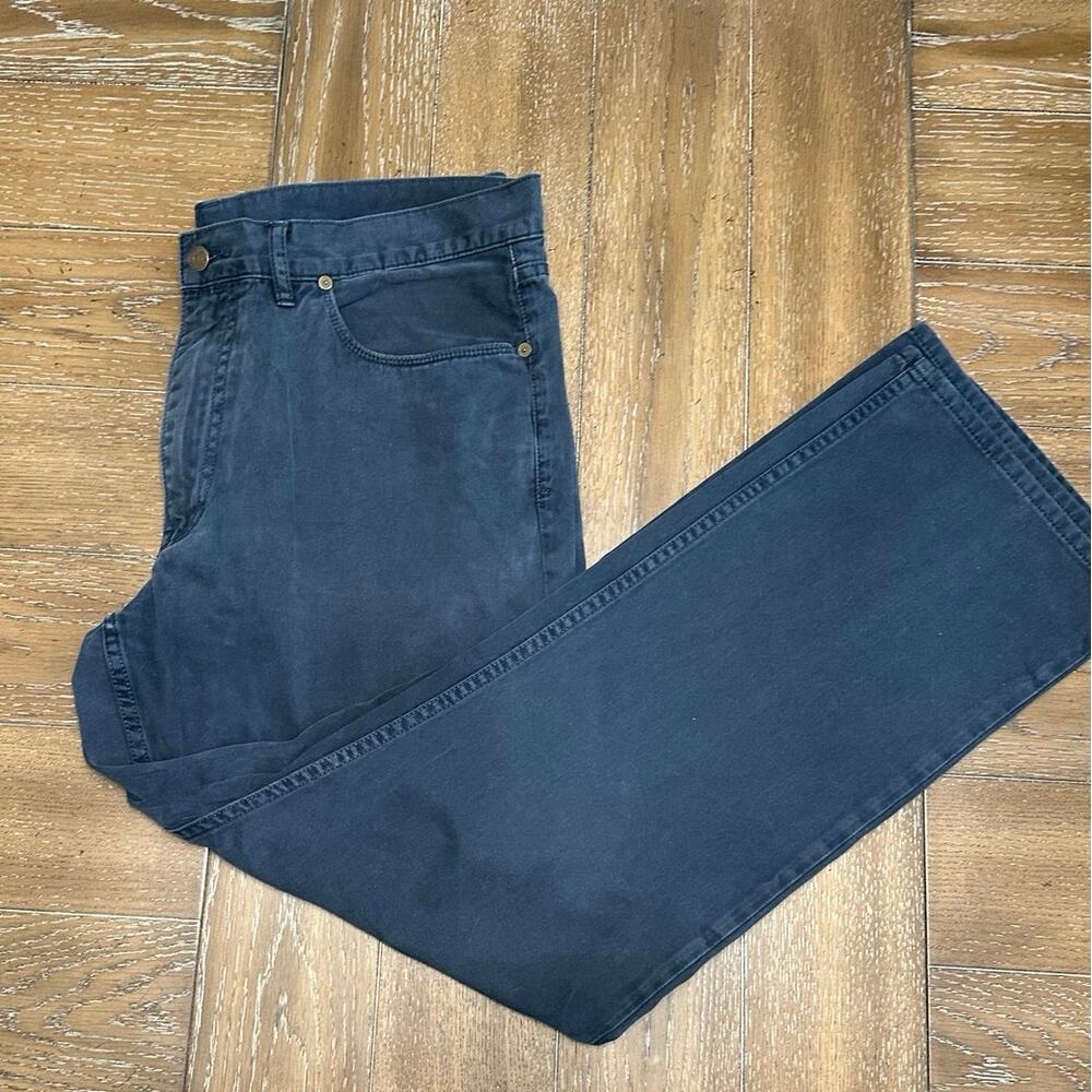 VGUC Polo Ralph Lauren Navy Chino Casual Pants 38x30 Embroidered Logo READ